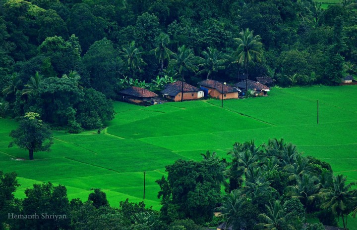 Remote village in Northern Udupi, India