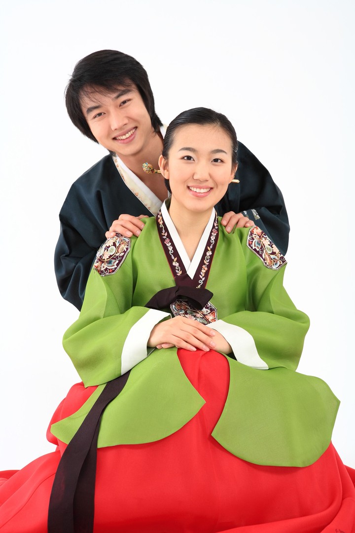 Couple in Korean Dress I
