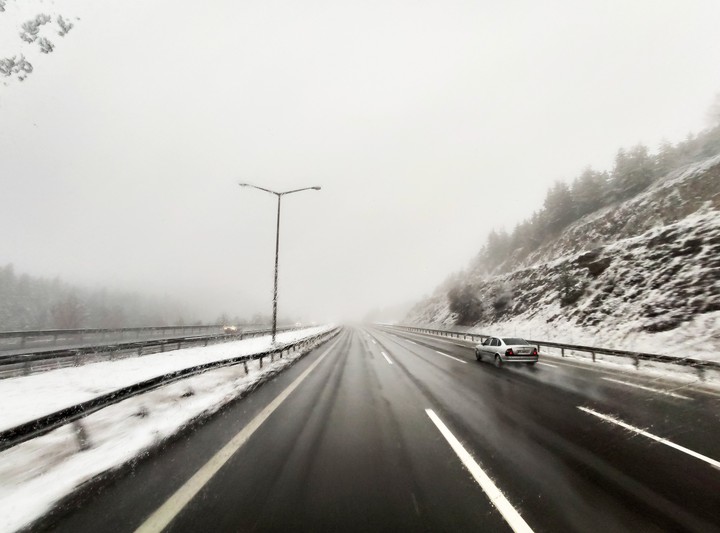 Snow in Bolu, Turkey