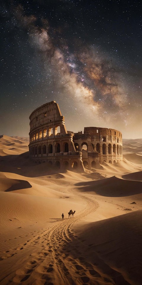 night, amphitheatre वॉलपेपर