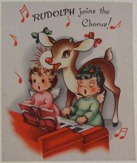 like a kid again sing Rudolph