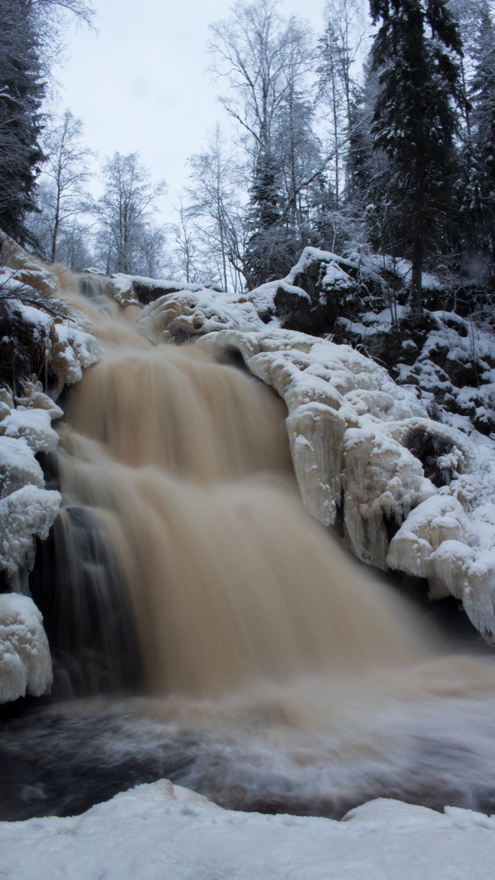 Winter waterfall