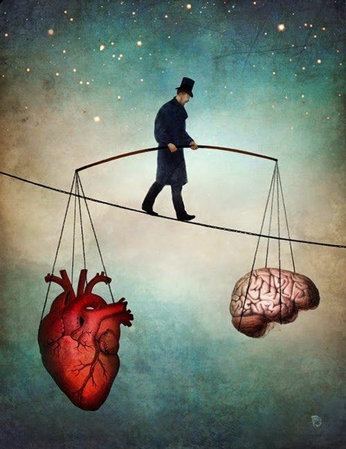 brain vs heart