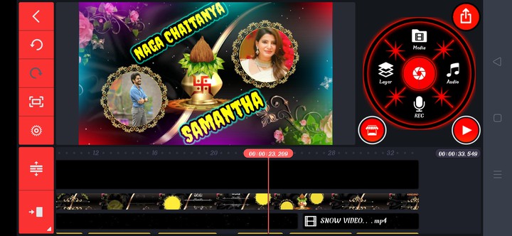 Telugu Wedding invitation KineMaster Editing Video Song