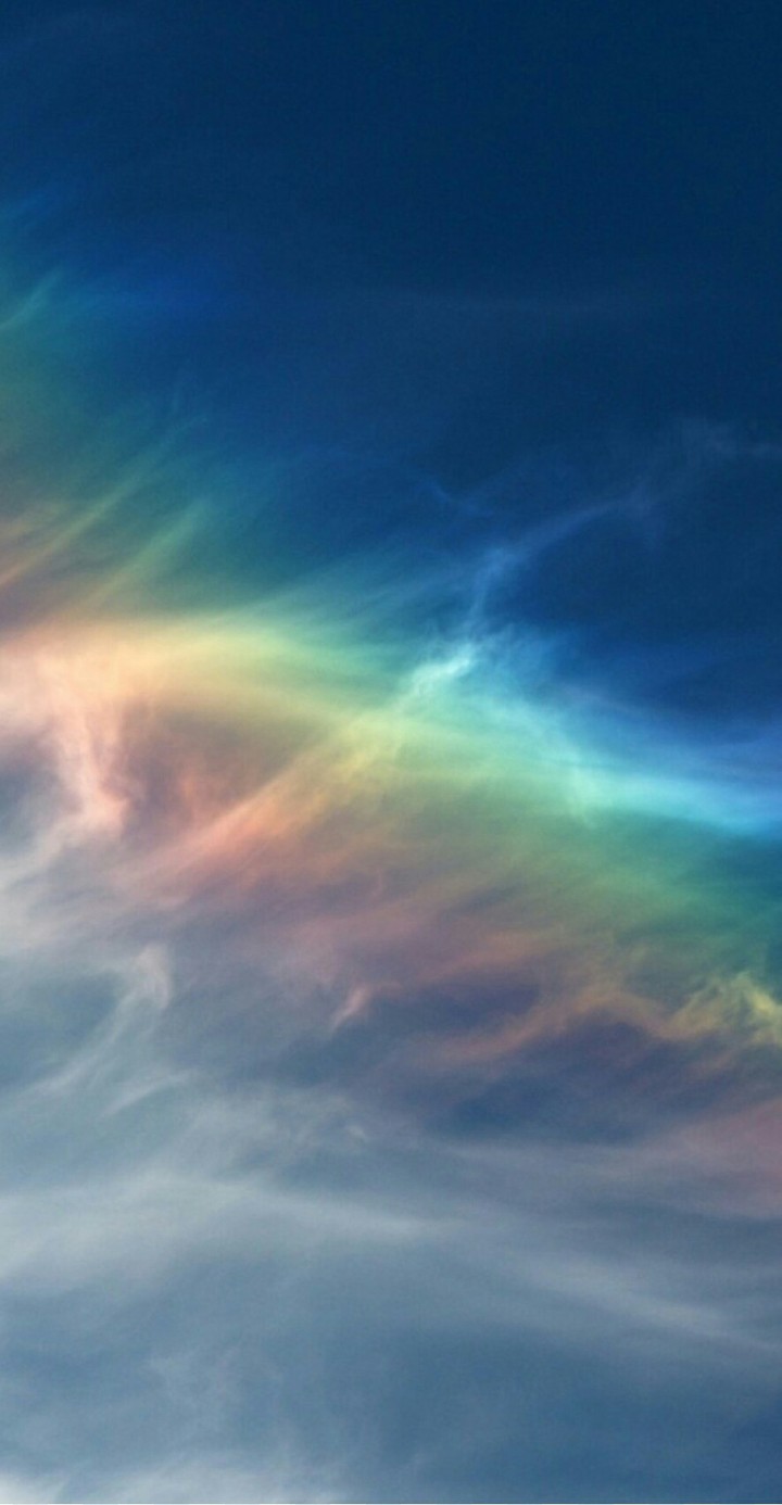Rainbow clouds