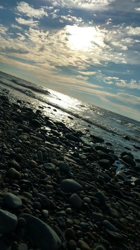sunset on the beach
