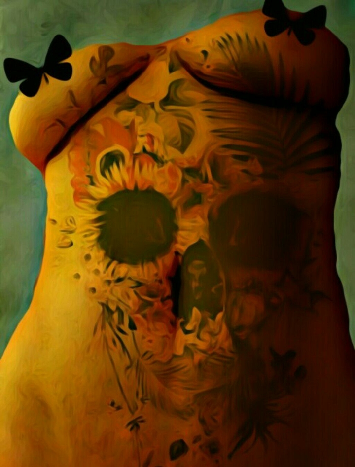 bodyart skull