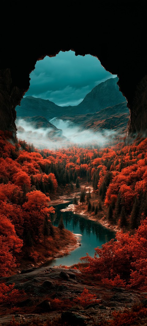 шпалери valley, erosion