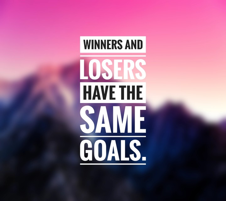 successful people don't have different goals