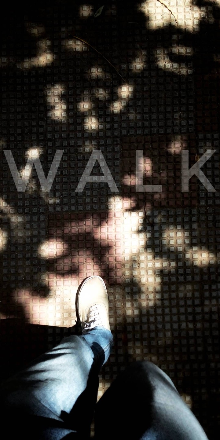 Walking on streets.