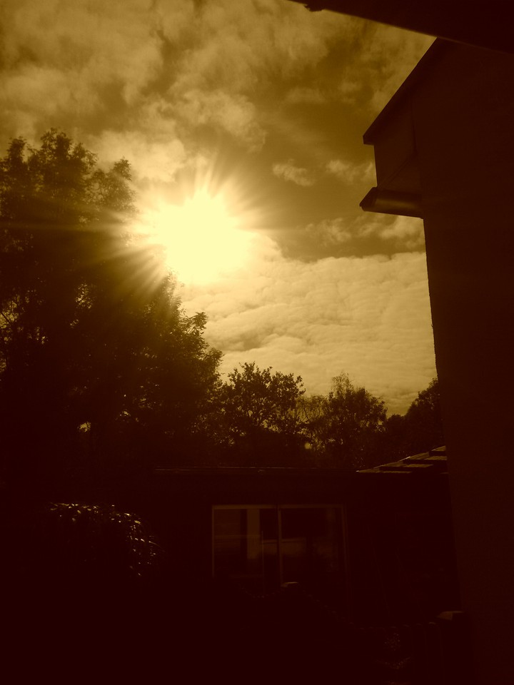 Mittagssonne in Sepia