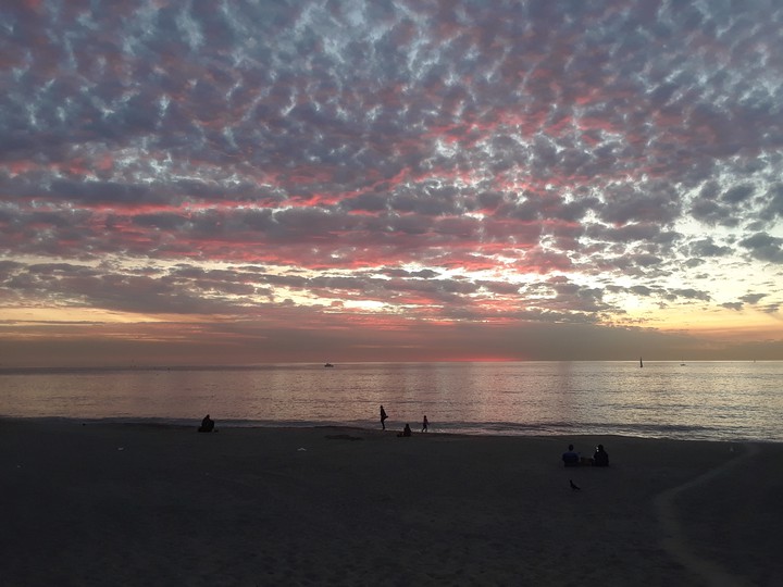 sunset at beach