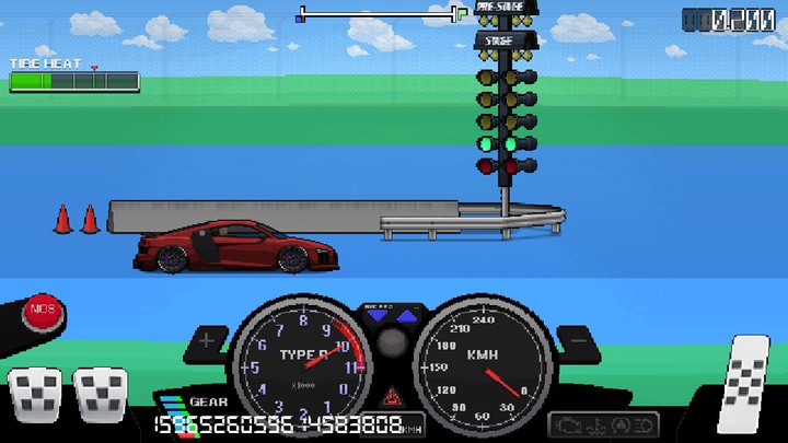 pixel car Racer Audi r8 V10 HACKER