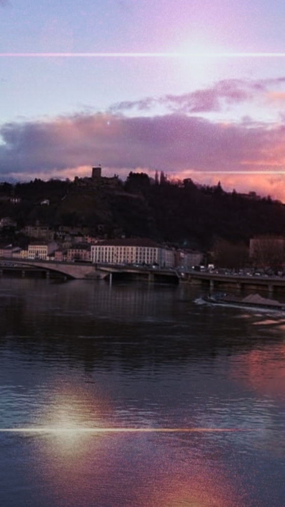 Vienne et son coucher de soleil