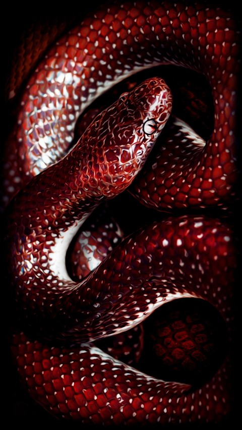 red, serpent वॉलपेपर