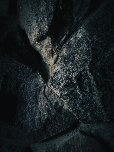rocks in the night