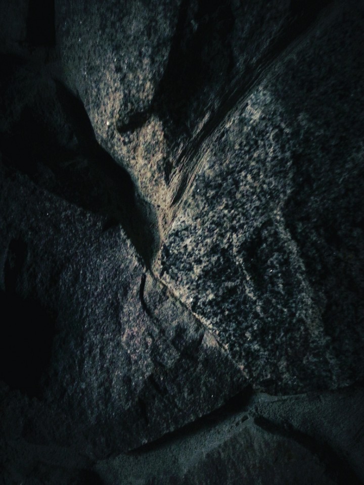 rocks in the night