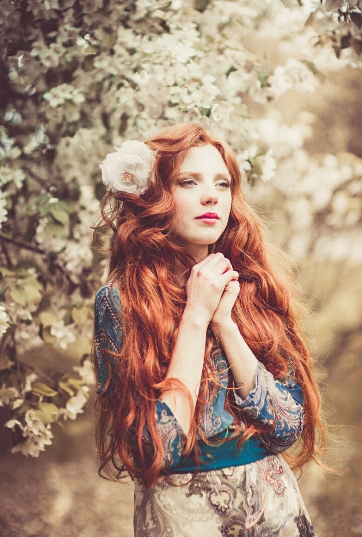Girl with red hair