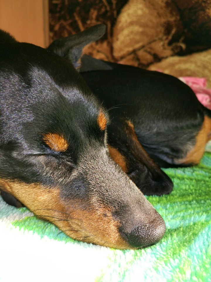 She is relaxing