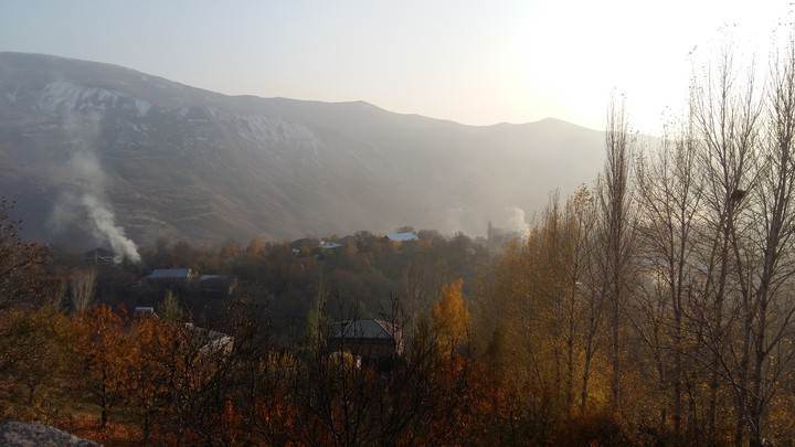 autumn in village