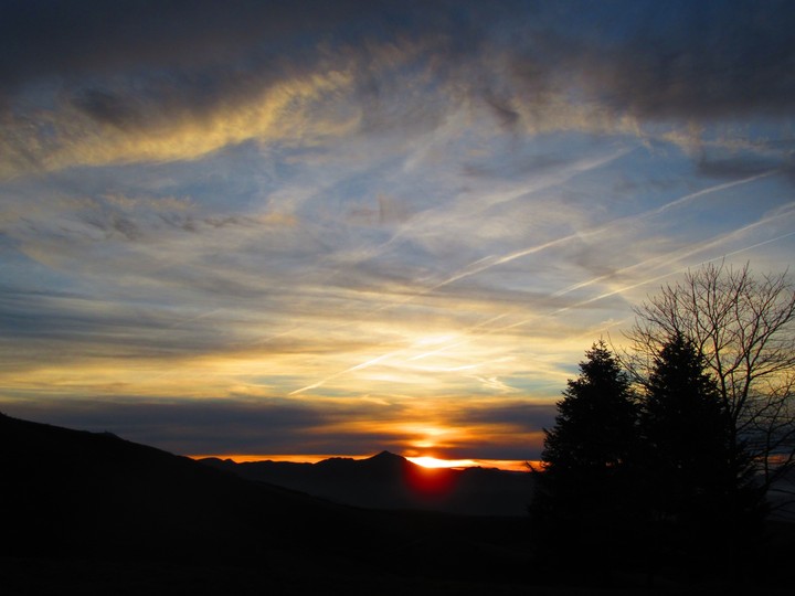 Mountain sunset