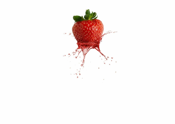 Splashing Strawberry