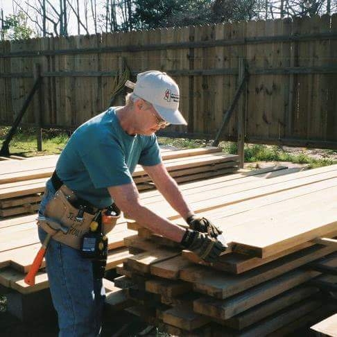 me working in a disaster site in Mississippi
