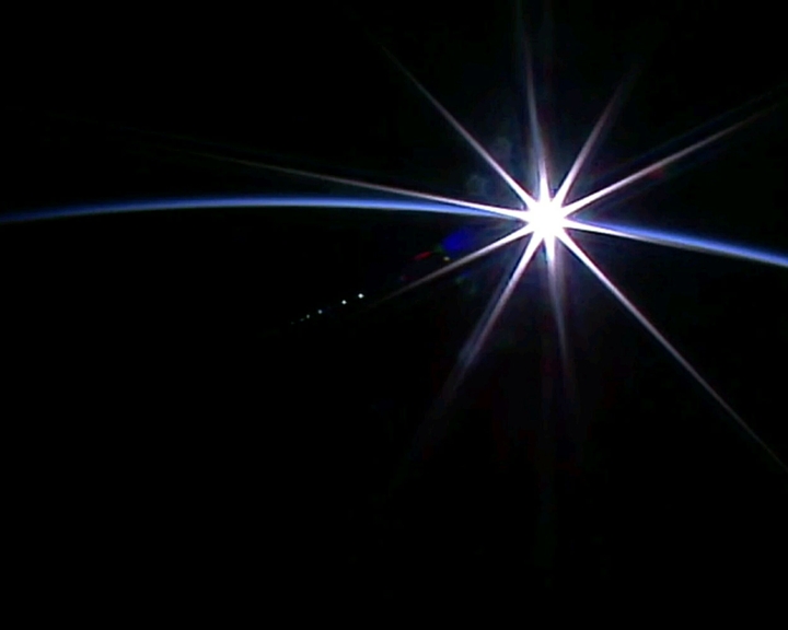 Sunrise From Satellite