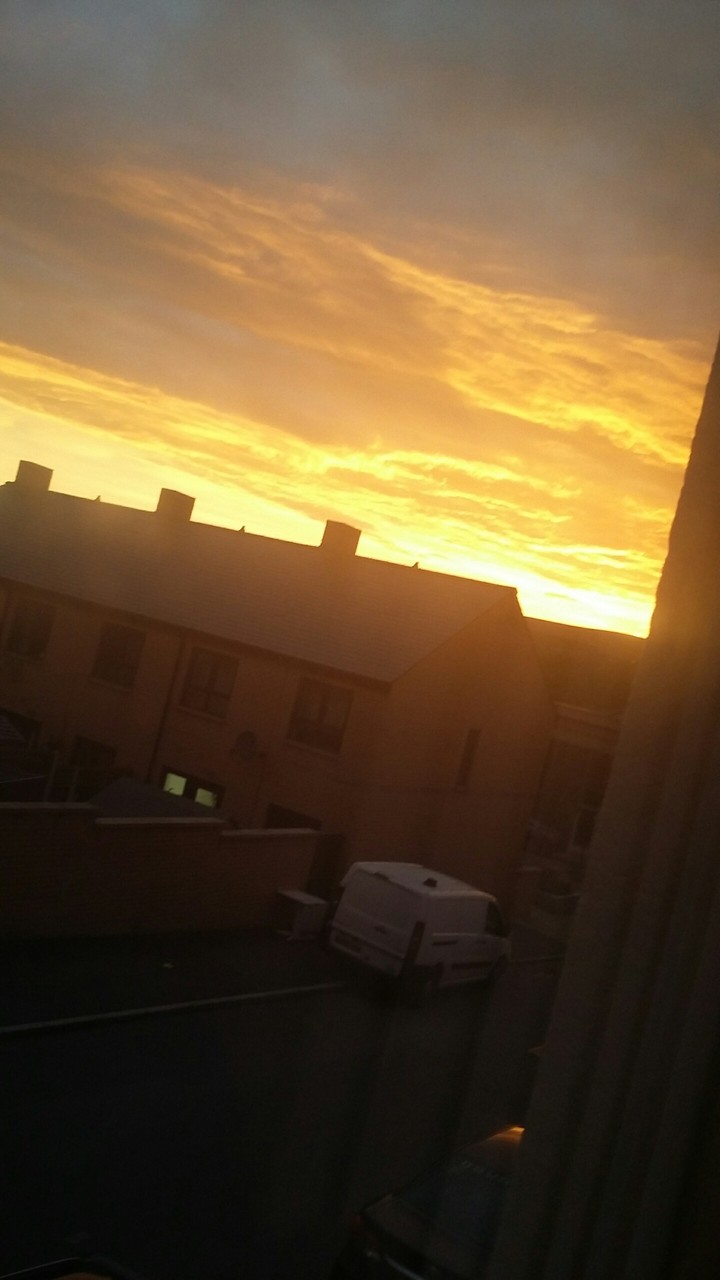 Crimson sunset