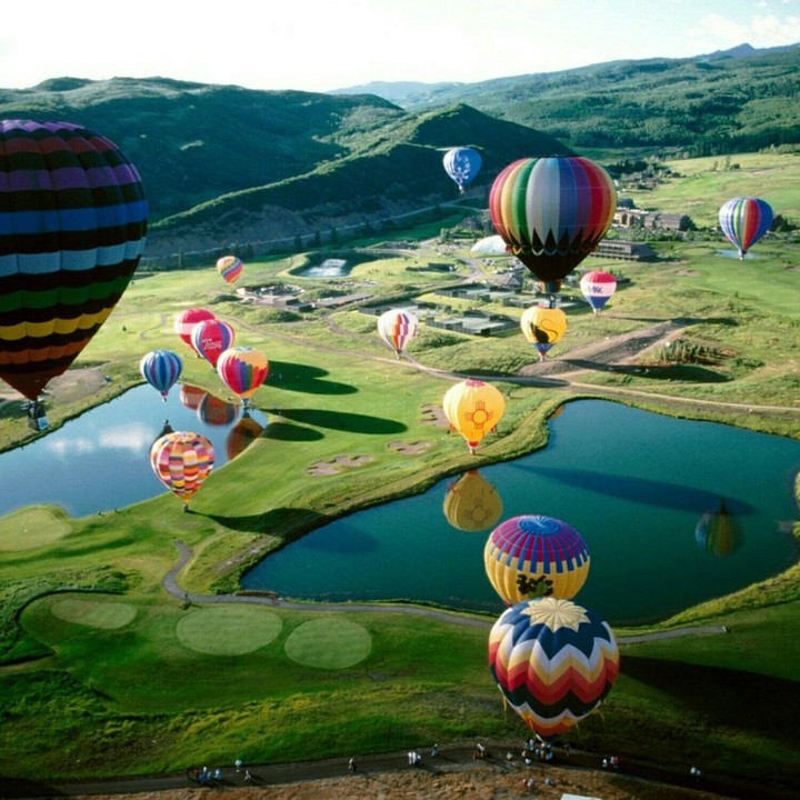 full of baloons