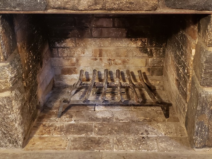 antique fireplace