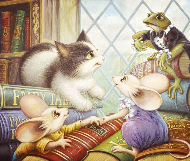 Cat and Books