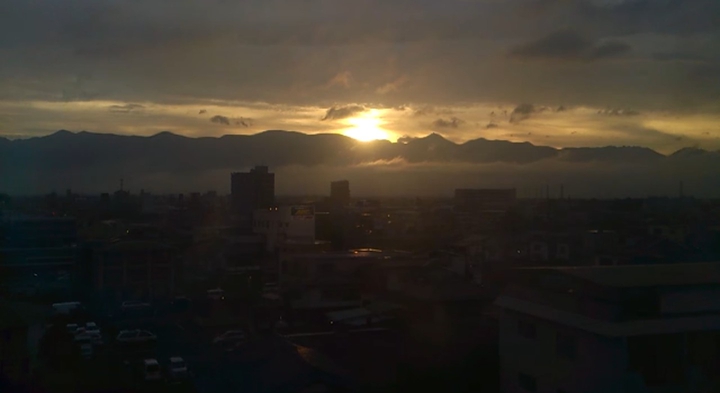 夕日