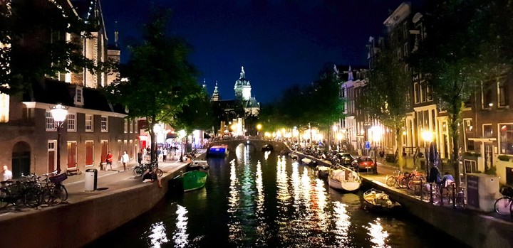 Amsterdam at night