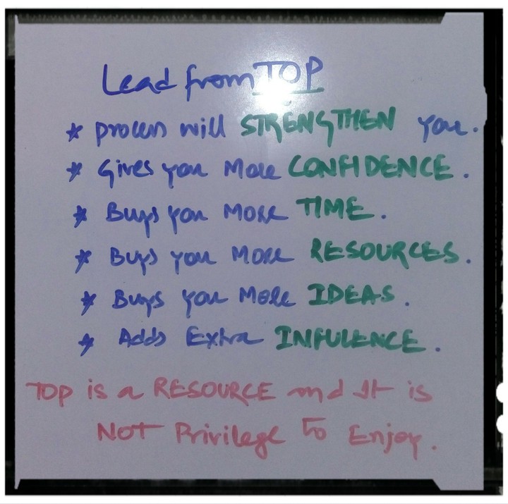 lead from the top