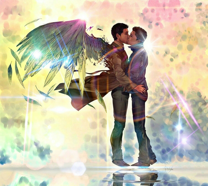 an angle and a man