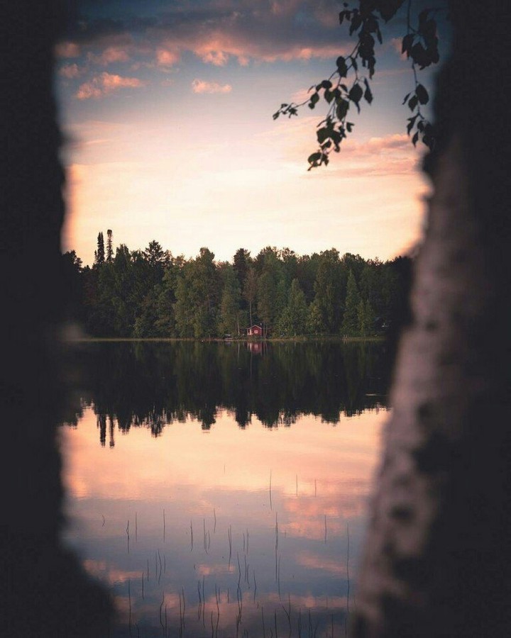 Вечер у озера