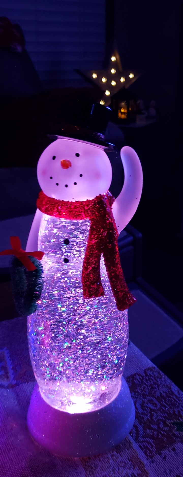 Snowman Glitter Globe