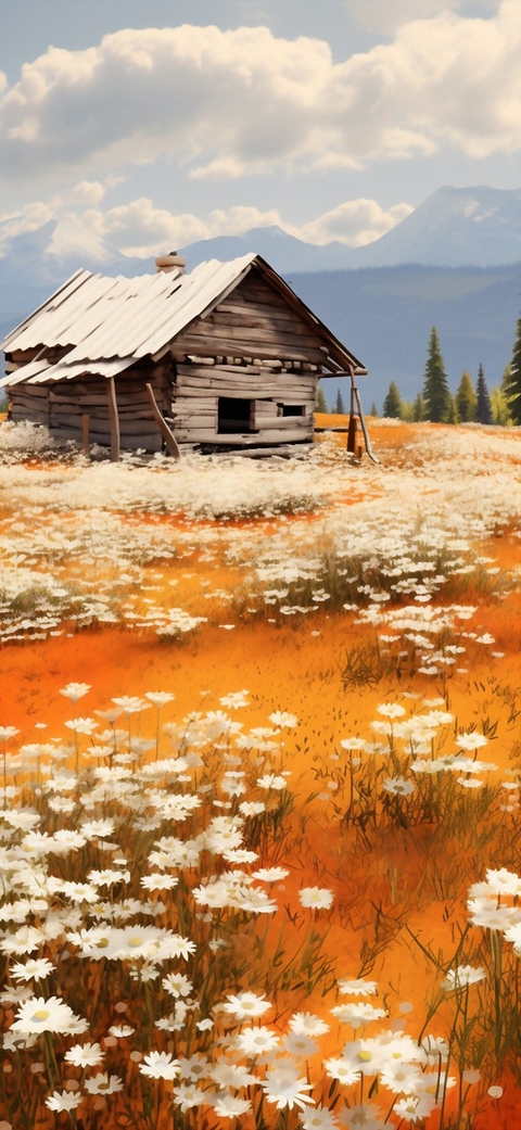 meadow, hut háttérképek