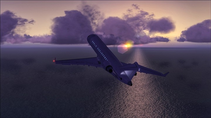 Flight take off on Morning sky