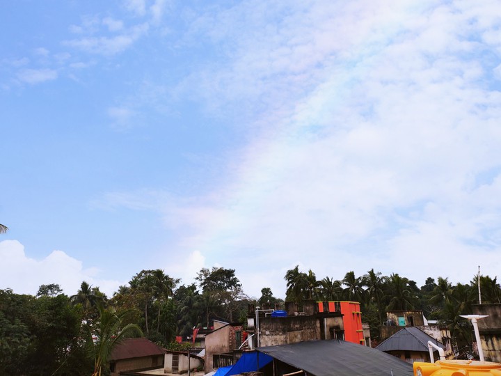 rainbow after rain in my click