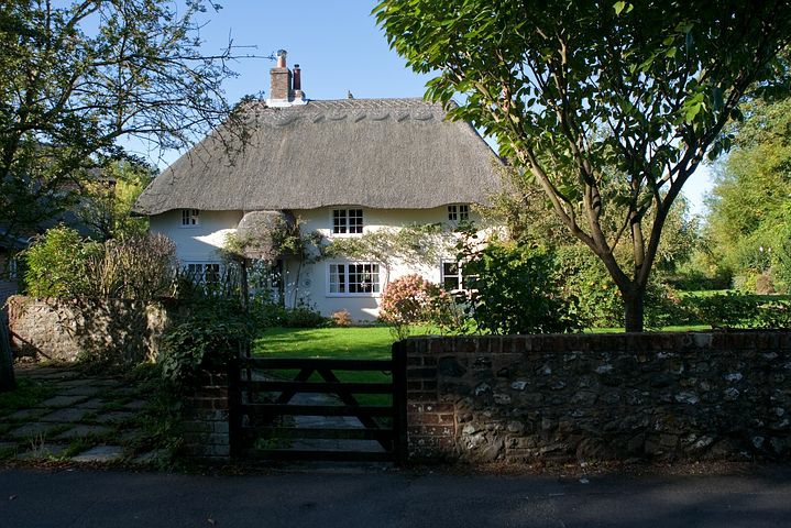 thatched country cottage