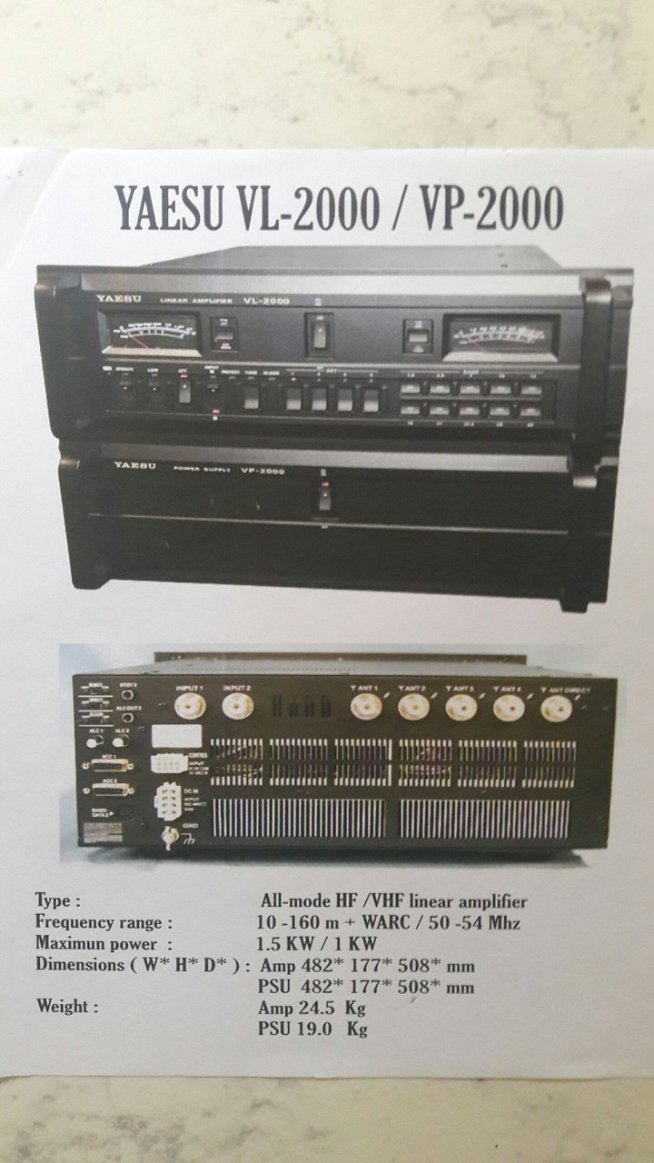 Lineal Yaesu VL-2000/VP-2000