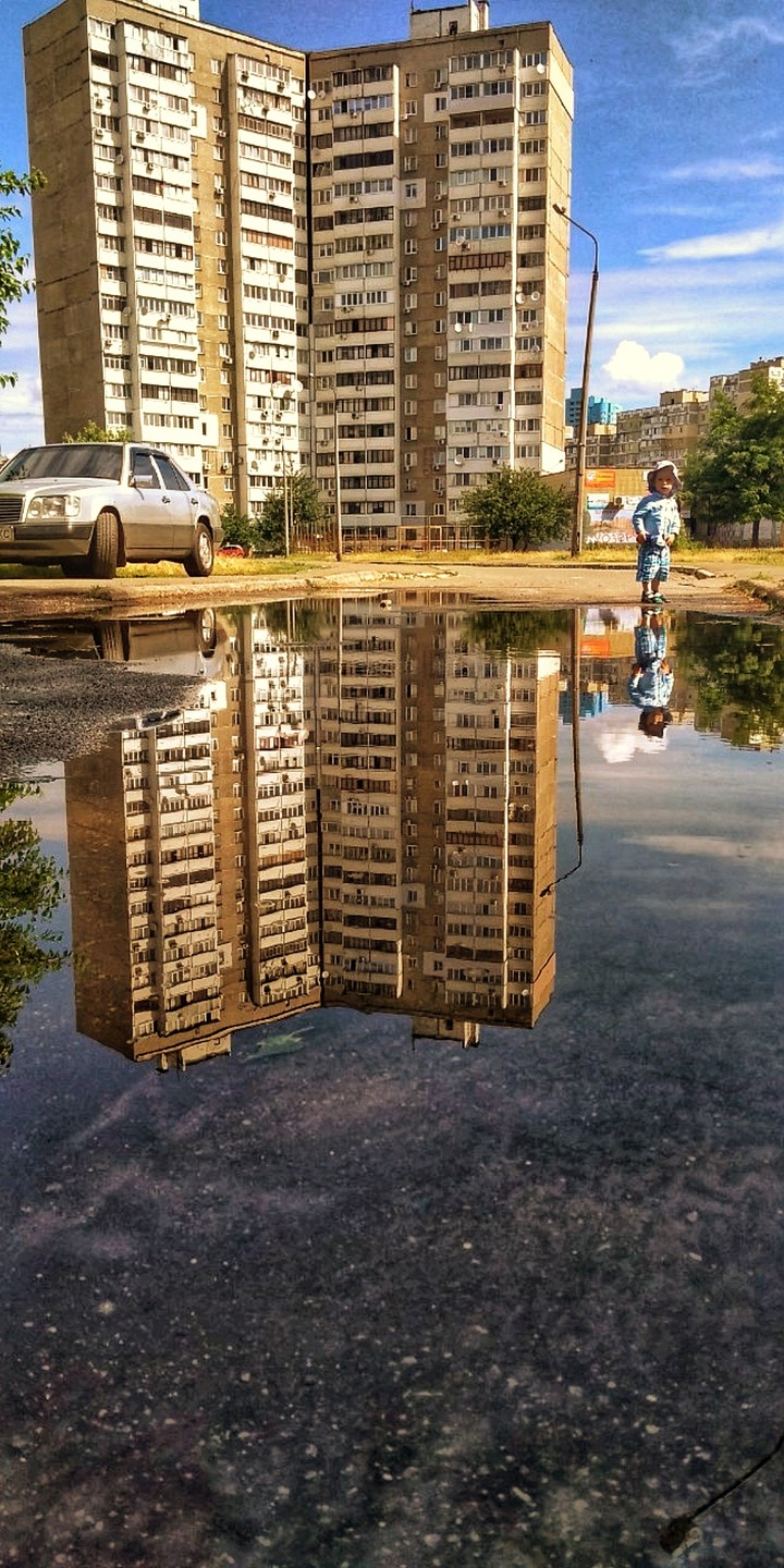 child in the city