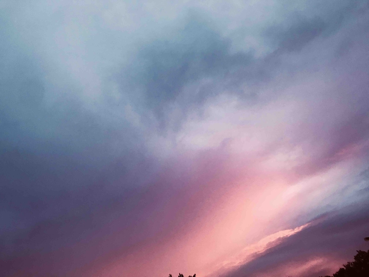 Gloomy colorful Sky