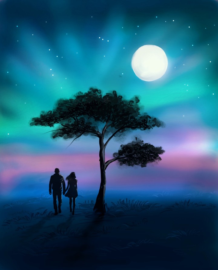 A walk in Moonlit Night ♥️