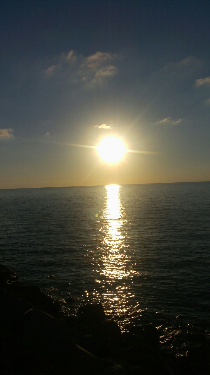 Sea,sunset.