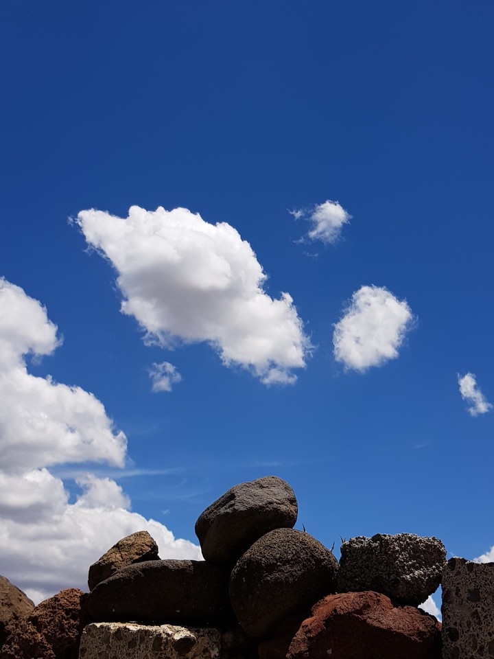 stones and clouds