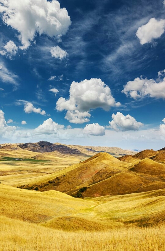 Sky and mountains