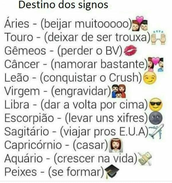 Desafios dos signos